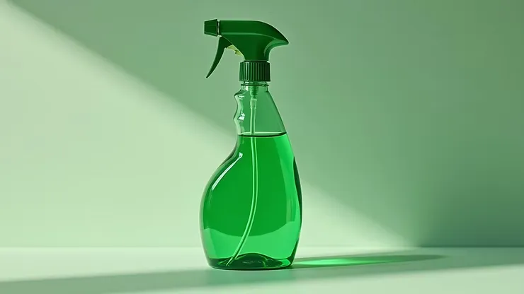 Label van een ecologisch schoonmaakmiddel